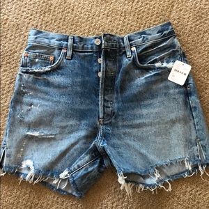 NWT Agolde Richochet 28 denim shorts